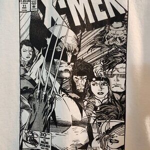 Marvel X-Men Comic Cover Wolverine T-Shirt White Men’s Small 17.5x26.5